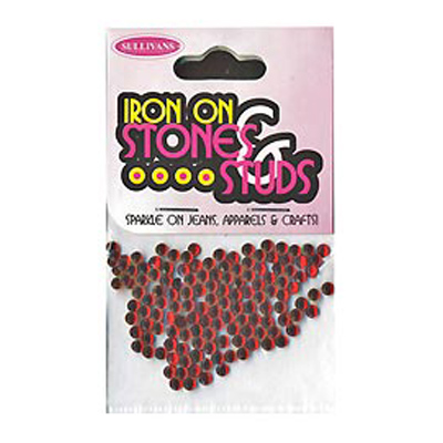 46617 Gems Iron On 3mm Red