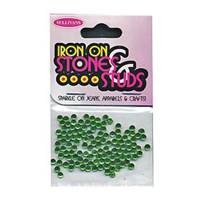 46621 Gems Iron On 3mm Light Green