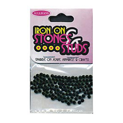 46625 Gems Iron On 3mm Black
