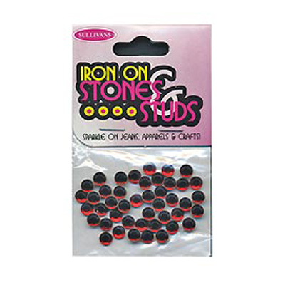 46644 Gems Iron On 5mm Red