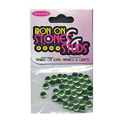 46648 Gems Iron On 5mm Light Green