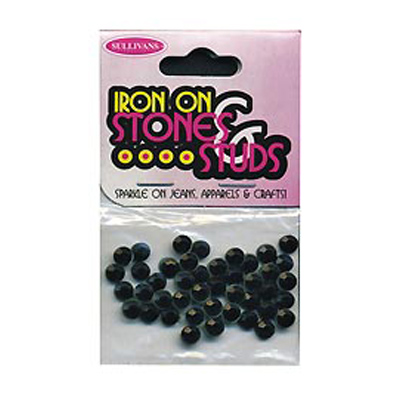 46652 Gems Iron On 5mm Black