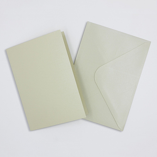 46690 Card & Envelope Set Pearlized Ivory