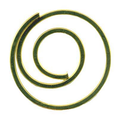 46761 Paper Clips 22mm Spiral Gold