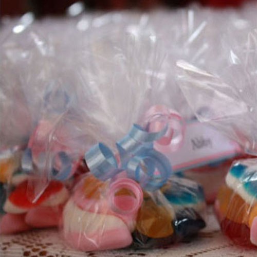 46909 Favour Bag 10x20x5cm Red Gusset