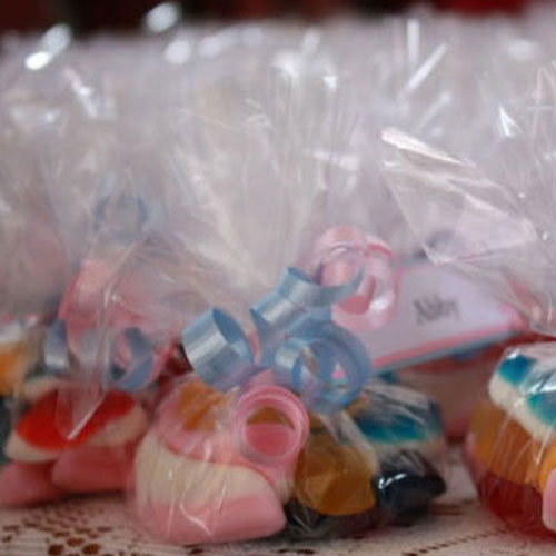 46913 Favour Bag 10x20x5cm Green Gusset