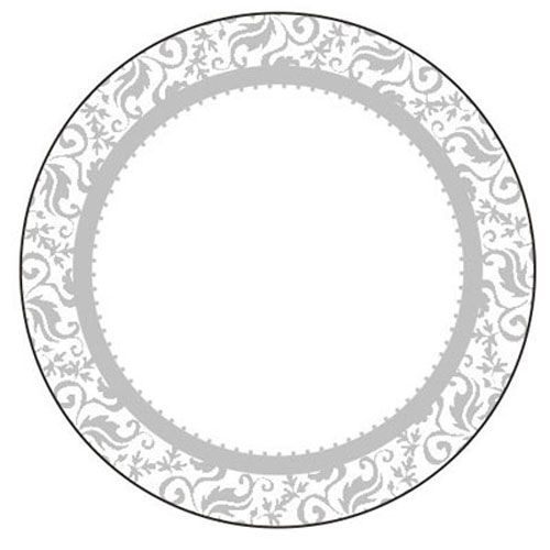 46933 Sticker Label 5cm Round Silver