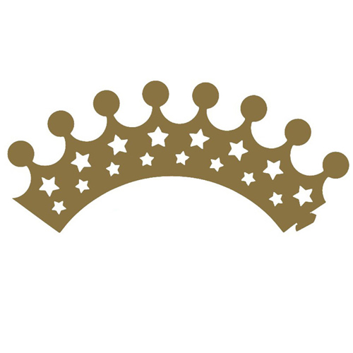 46946 Cupcake Wrap 5cm Basex6cm High Gold Crown