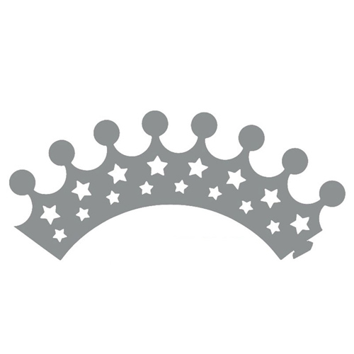 46947 Cupcake Wrap 5cm Basex6cm High Silver Crown