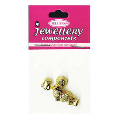 47108 Jewellery Lamp Shade Bead Cap Gold