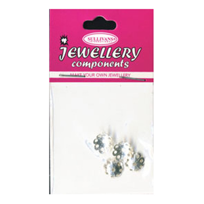 47110 Jewellery Bead Cap Silver
