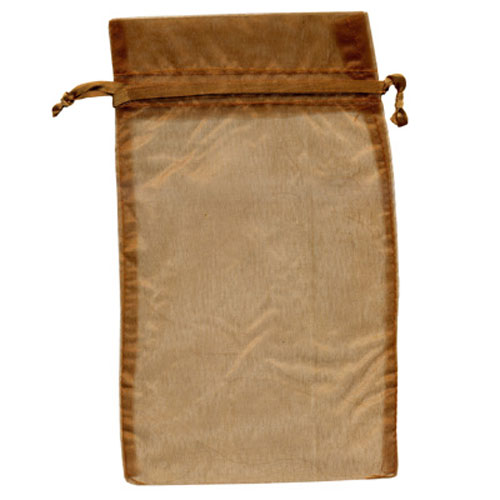 47182 Organza Bag 24x14cm Mustard