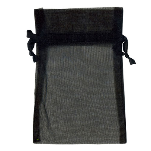 47190 Organza Bag 16x11cm Black