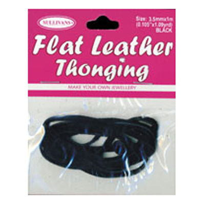 47227 Thonging 3.5mm Black Flat