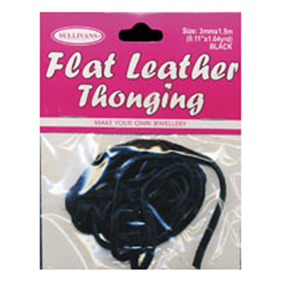 47229 Thonging 3mm Black Flat