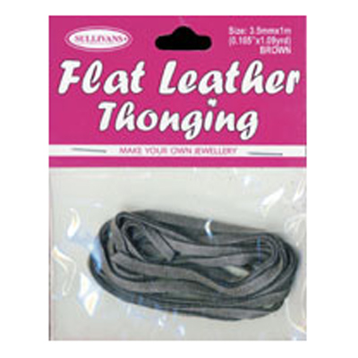 47230 Thonging 3.5mm Brown Flat