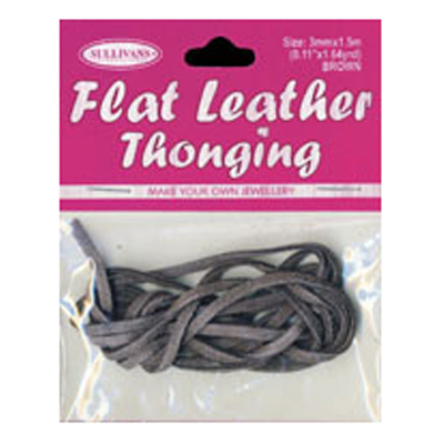 47232 Thonging 3mm Brown Flat