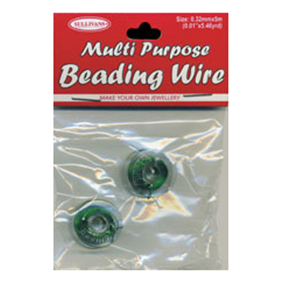 47245 Beading Wire 0.32mm Green