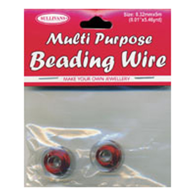 47246 Beading Wire 0.32mm Red