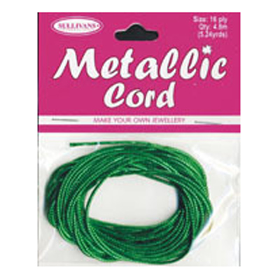 47267 Cord Metallic 16 Ply Green