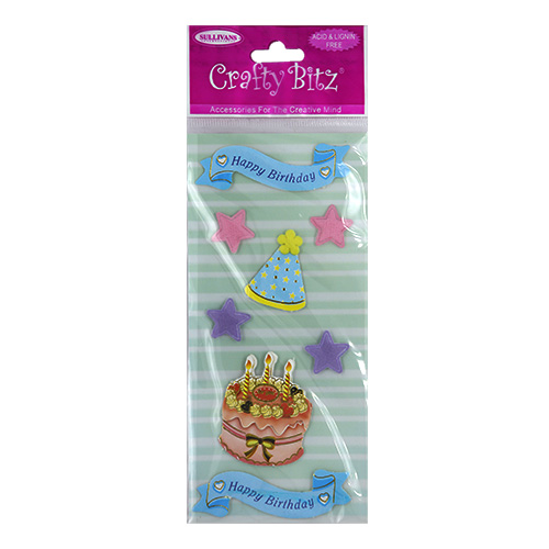 47405 Handmade Sticker Birthday