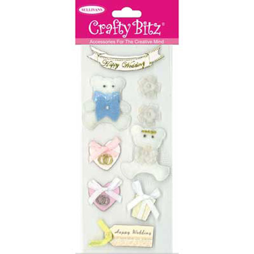 47416 Sticker Hand Made Wedding Heart