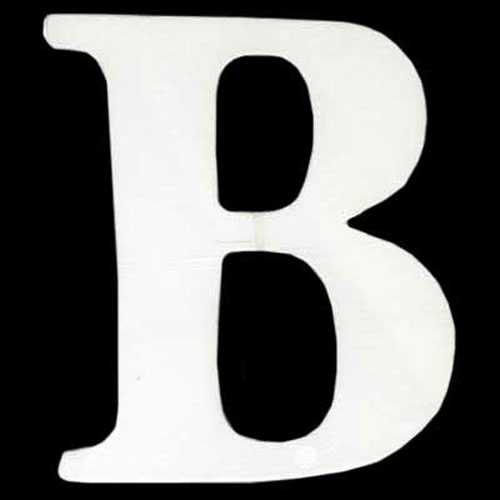 47475 Plywood Letter B White 120mm