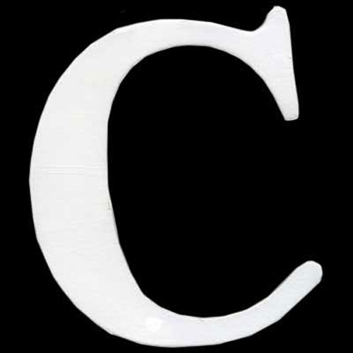47476 Plywood Letter C White 120mm