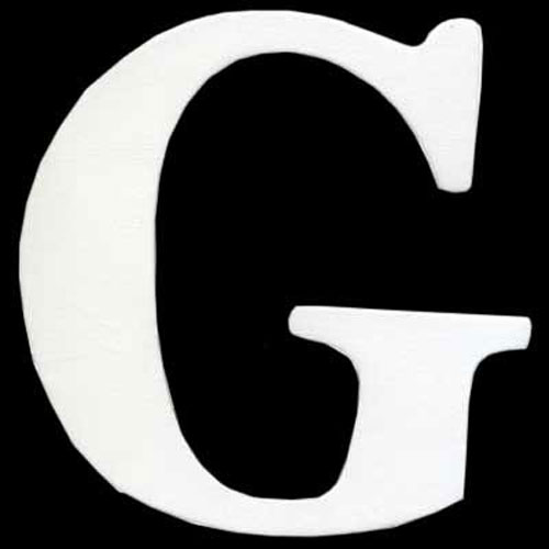 47480 Plywood Letter G White 120mm
