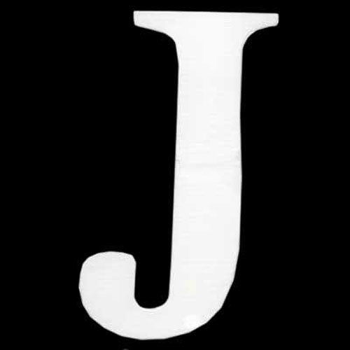 47483 Plywood Letter J White 120mm