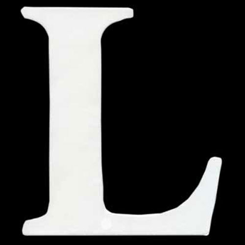47485 Plywood Letter L White 120mm