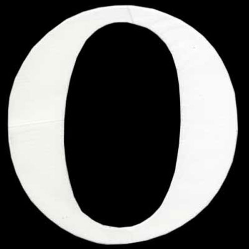 47488 Plywood Letter O White 120mm