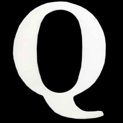47490 Plywood Letter Q White 120mm