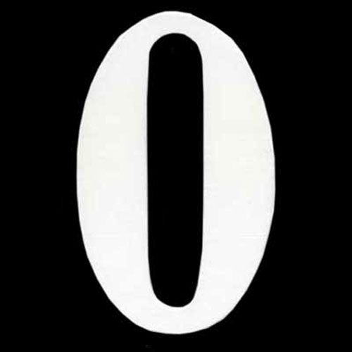 47500 Plywood Number 0 White 120mm