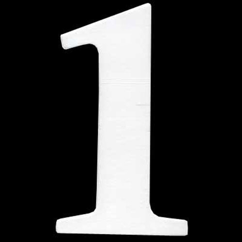 47501 Plywood Number 1 White 120mm