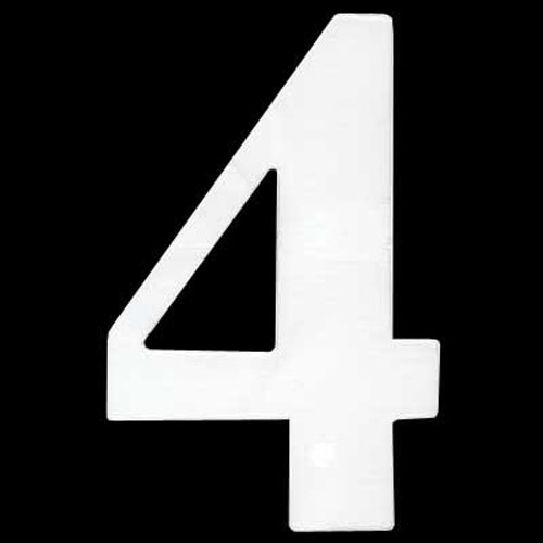 47504 Plywood Number 4 White 120mm