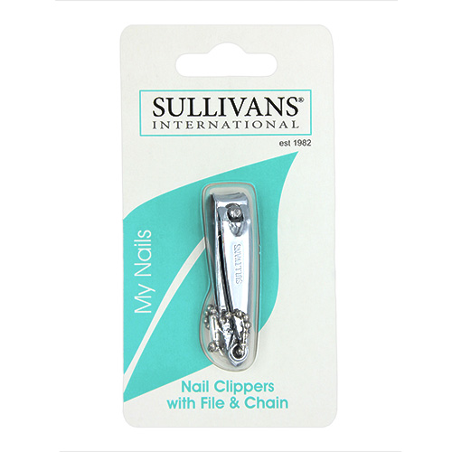 47641 Sullivans Nail Clippers With File & Chain