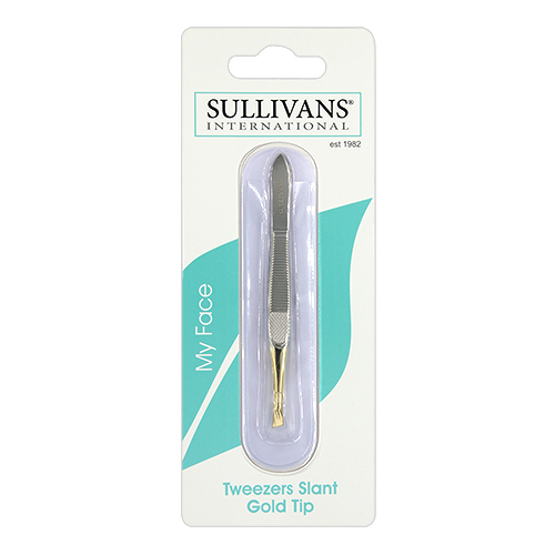 47685 Sullivans Gold Tip Slant Tweezers 
