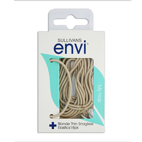 47742 Envi Snagless Hair Elastics - 18pk - Blonde