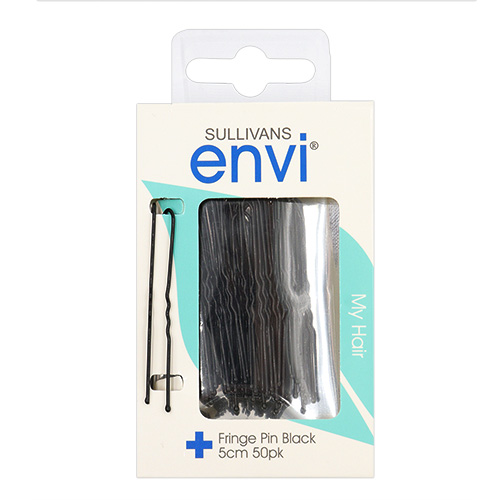 47775 Envi 5cm Fringe Hair Pins - 50pk - Black 