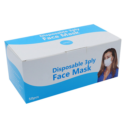 47790 Sullivans 3 Ply Disposable Face Mask - 50pc Box