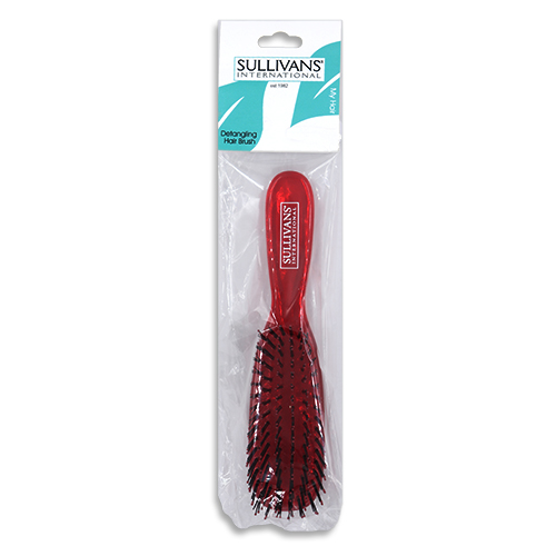 47801 Sullivans Detangling Hair Brush - Purse - Red