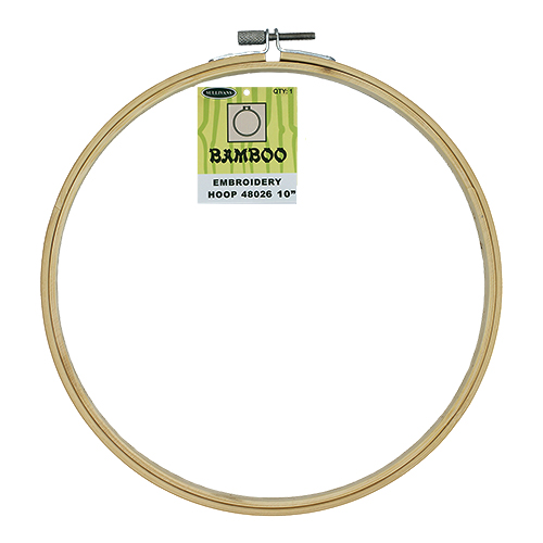 48026 Sullivans Bamboo Embroidery Hoop - 10"/25cm