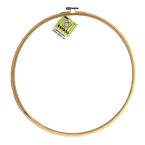 48027 Sullivans Bamboo Embroidery Hoop - 14"/35cm