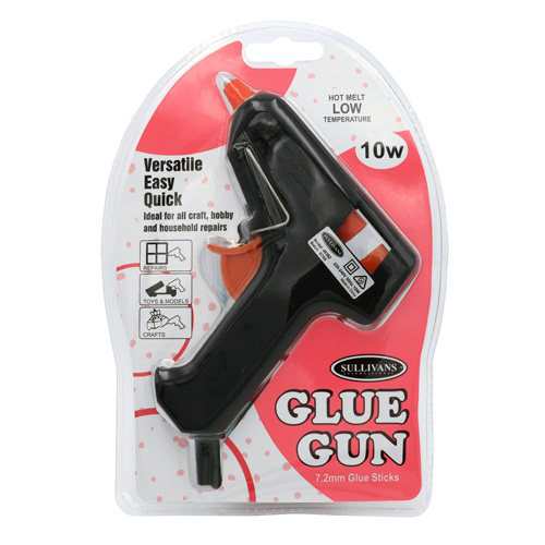 48392 Sullivans Low Temperature Glue Gun - 10 Watt - Black