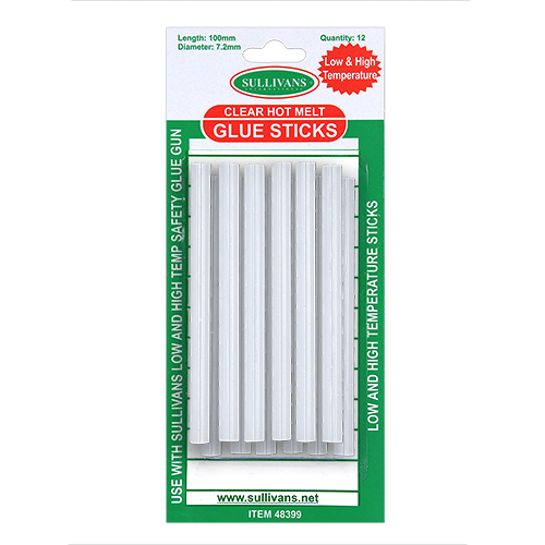 48399 Sullivans 7.2mm Glue Sticks - 100mm - 12pcs