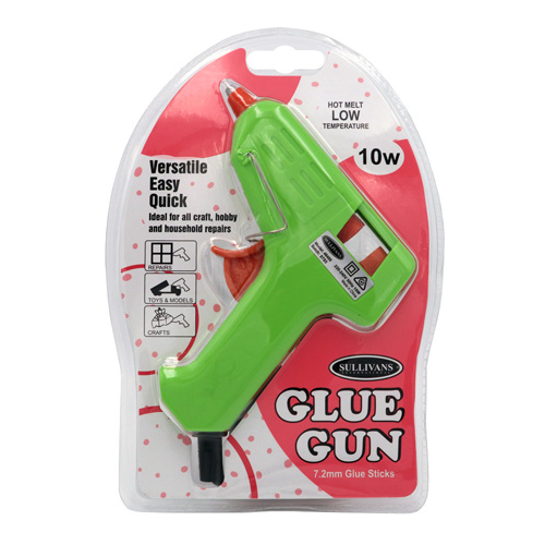 48486 Sullivans Low Temperature Glue Gun - 10 Watt - Lime