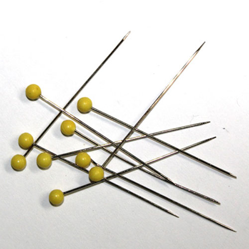48538 Quilters Pins Size 28 Silver Yellow