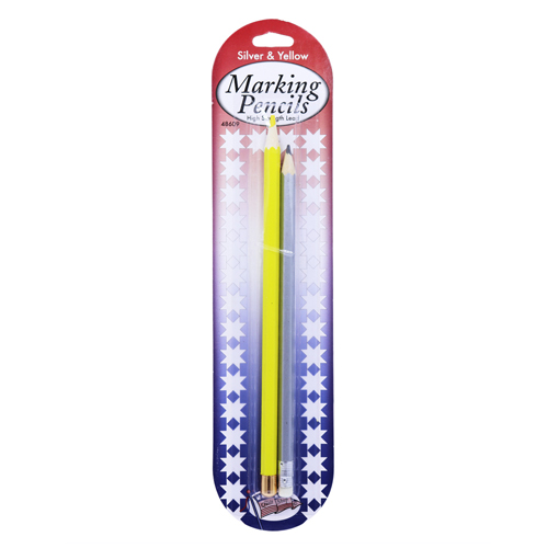 48609 Quliters Marking Pencil Yellow Silver