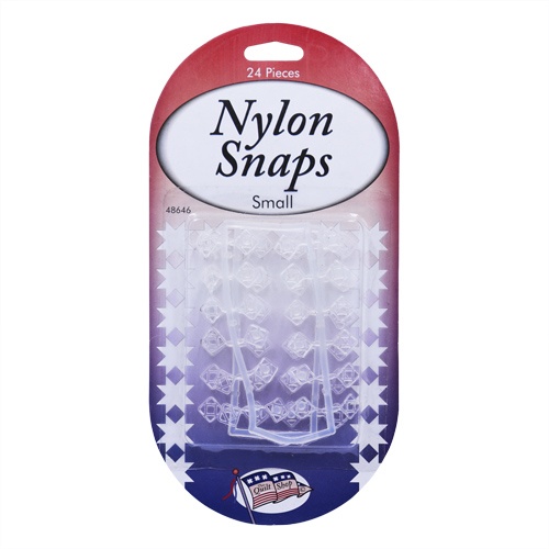 48646 Quilters Nylon Snaps Small Clear